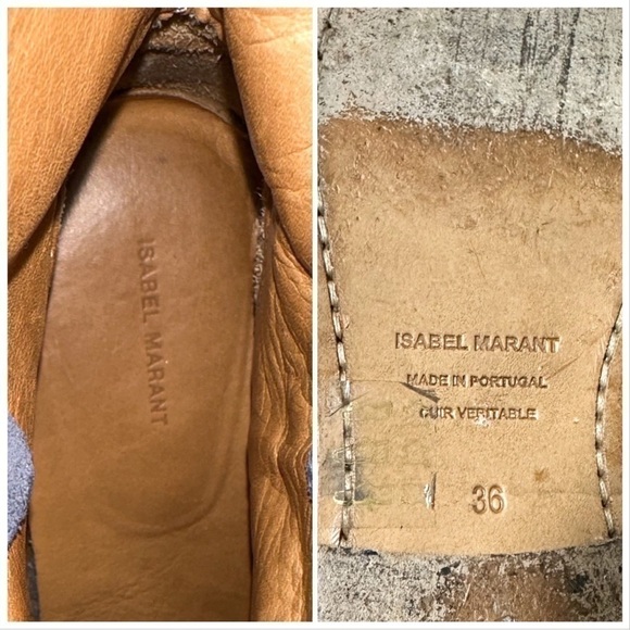 Isabel Marant‎ Crisi Ankle Boots in Light Blue Suede, Size 36EU - Picture 13 of 15